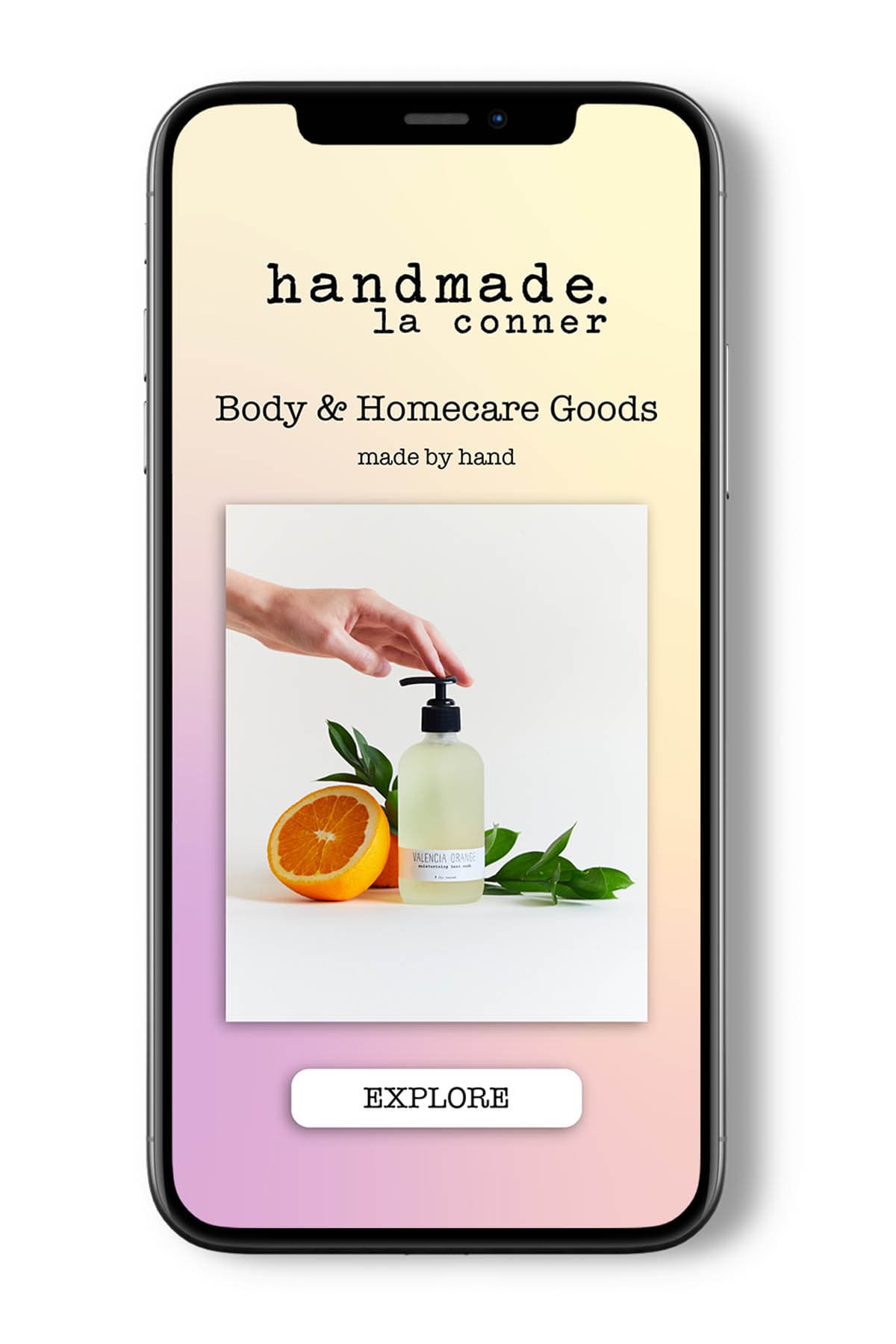 Handmade La Conner email design